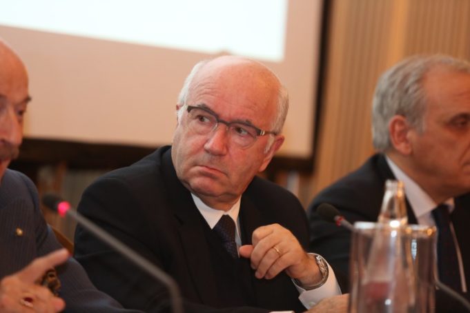 Il presidente della FIGC, Carlo Tavecchio
