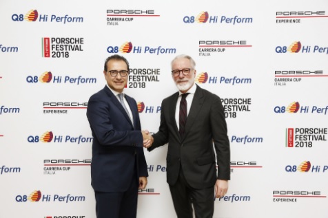 Azzam Almutawa (Amministratore Delegato Kuwait Petroleum Italia) e Pietro Innocenti (Direttore Generale Porsche Italia)