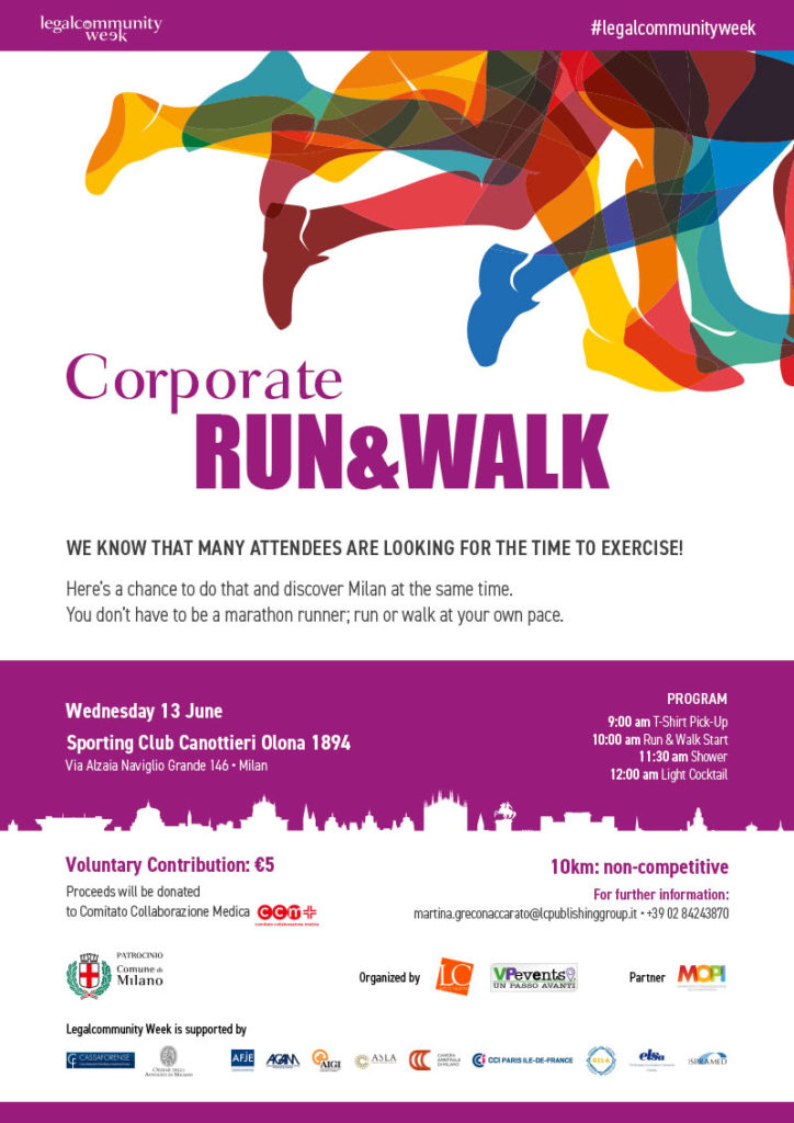 Locandina Corporate Run & Walk Milano 2018