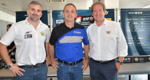 Simone Folgori - Responsabile ELF CIV, Luca Lussana - Racing & Off Road Specialist, Giovanni Copioli - Presidente FMI