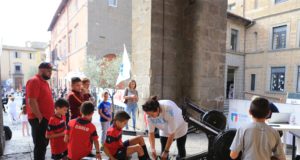Nepi (VT) Italy - 21 Oct 2018 - Piazza del Municipio in Nepi (VT) - CONI Lazio e Regione per il progetto Coni E Regione Compagni di sport