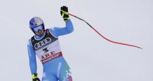 Dominik Paris of Italy reacts in the finish area during the men's Super G race at the FIS Alpine Skiing World Championships in Are, Sweden, 06 February 2019. EPA/VALDRIN XHEMAJ